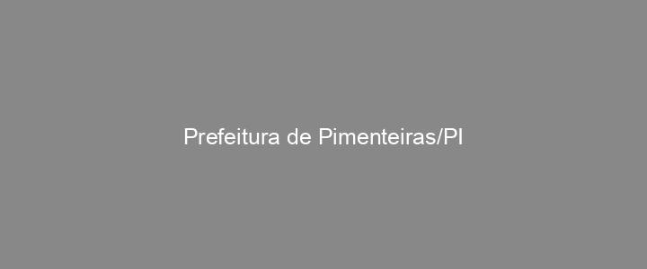 Provas Anteriores Prefeitura de Pimenteiras/PI